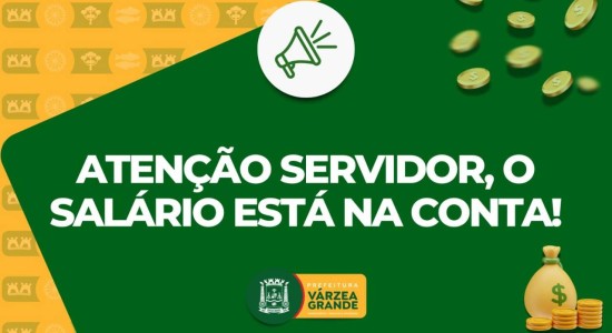 Pelo terceiro mês consecutivo prefeitura quita salários de forma antecipada