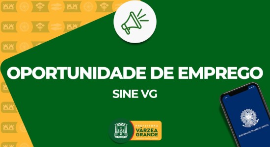 SineVG atualiza cadastros e oferta 446 vagas de emprego