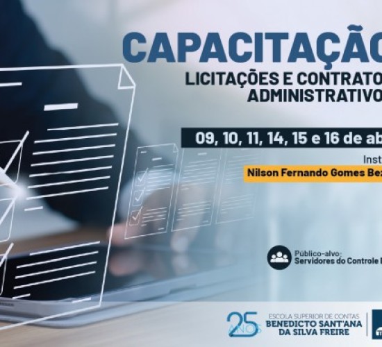 TCE-MT realiza capacitação sobre Licitações e Contratos Administrativos