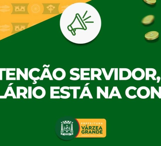 Pelo terceiro mês consecutivo prefeitura quita salários de forma antecipada