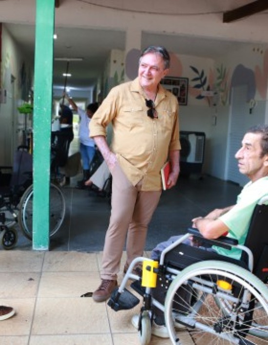 Antonio Joaquim e Deosdete Cruz Junior visitaram o local, que está sendo ampliado, nesta segunda-feira (14).