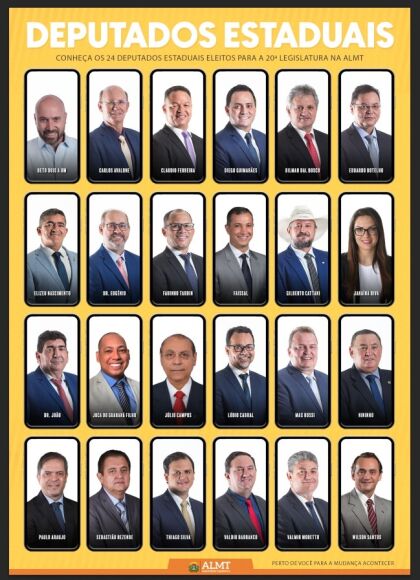 Política MT ALMT dá posse aos 24 deputados estaduais