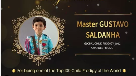 O paulista Gustavo Saldanha Aos 8 anos brasileiro com alto QI fica entre as 100 crianças-prodígio do mundo