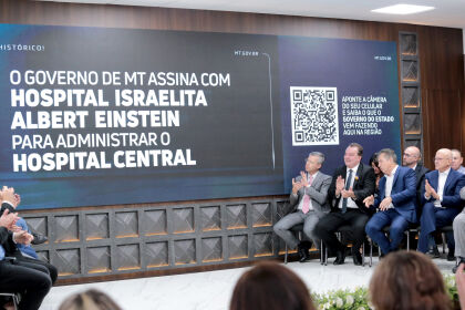 ALMT acompanha assinatura de contrato do governo do estado com o Albert Einstein para gestão do Hospital Central